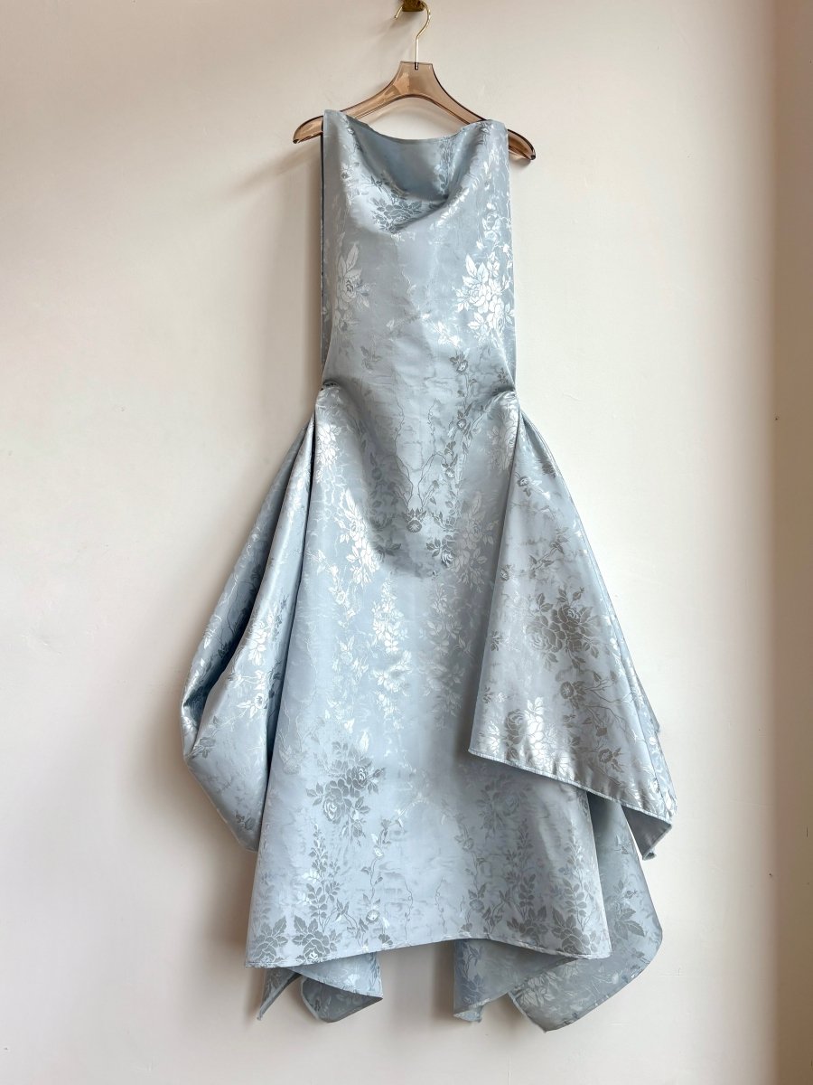 Zero - Waste Icy Blue Rose Jacquard - Made X Hudson