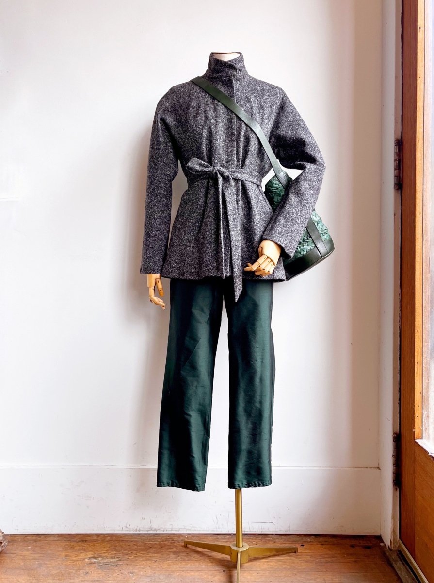 Katherine Jacket in H.S. Cashmere Boucle Sharkskin - Made X Hudson