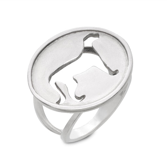 Open Jaguar Coin Ring