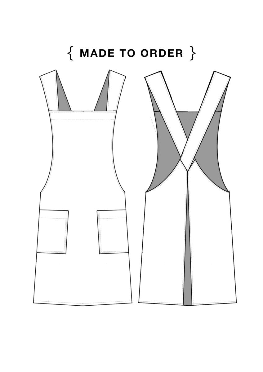 MXH Pinafore Apron, Made to Order (DEPOSIT) - Made X Hudson