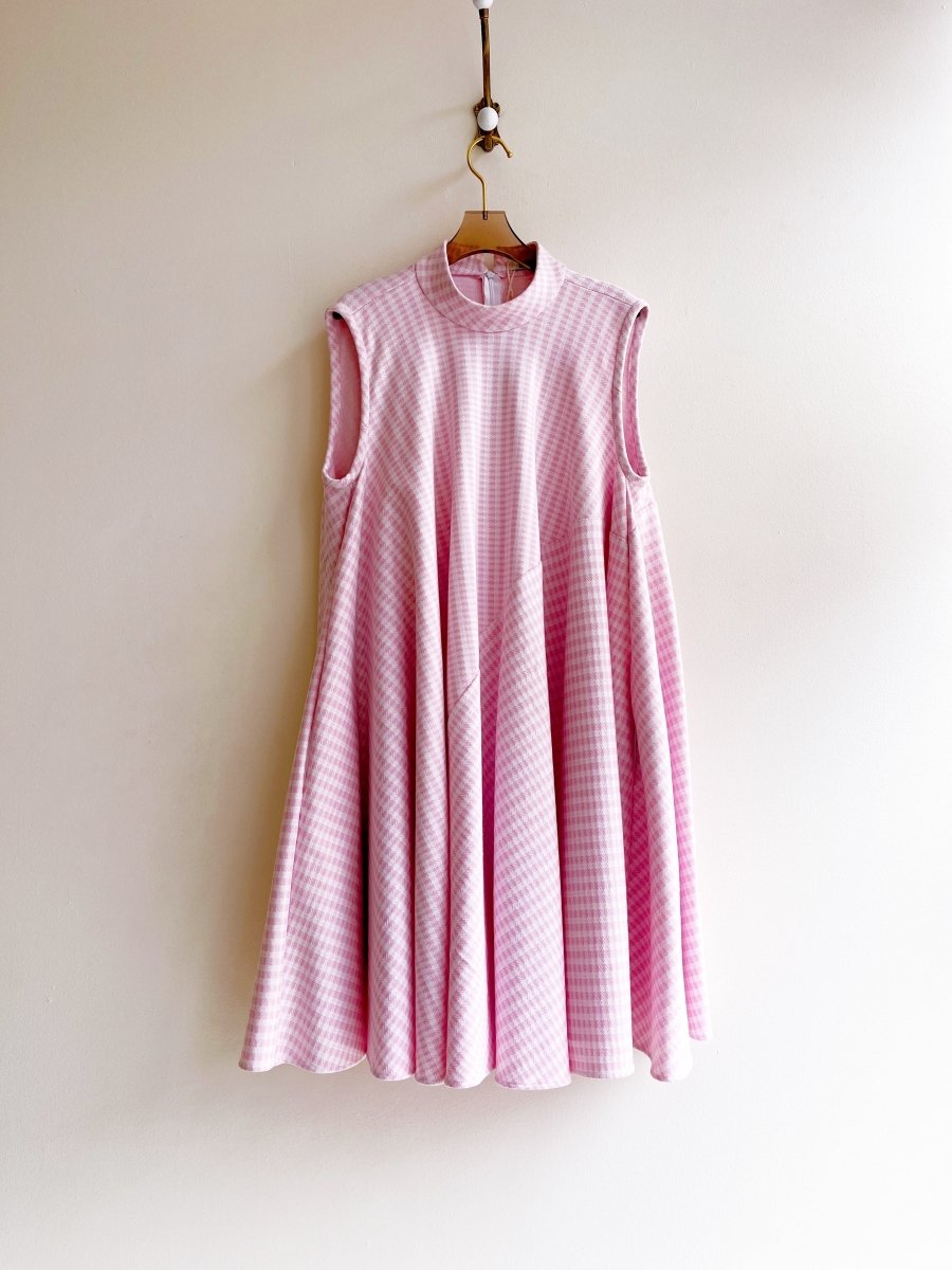 Strolling Tent Dress Slash (Pink Gingham) - Made X Hudson