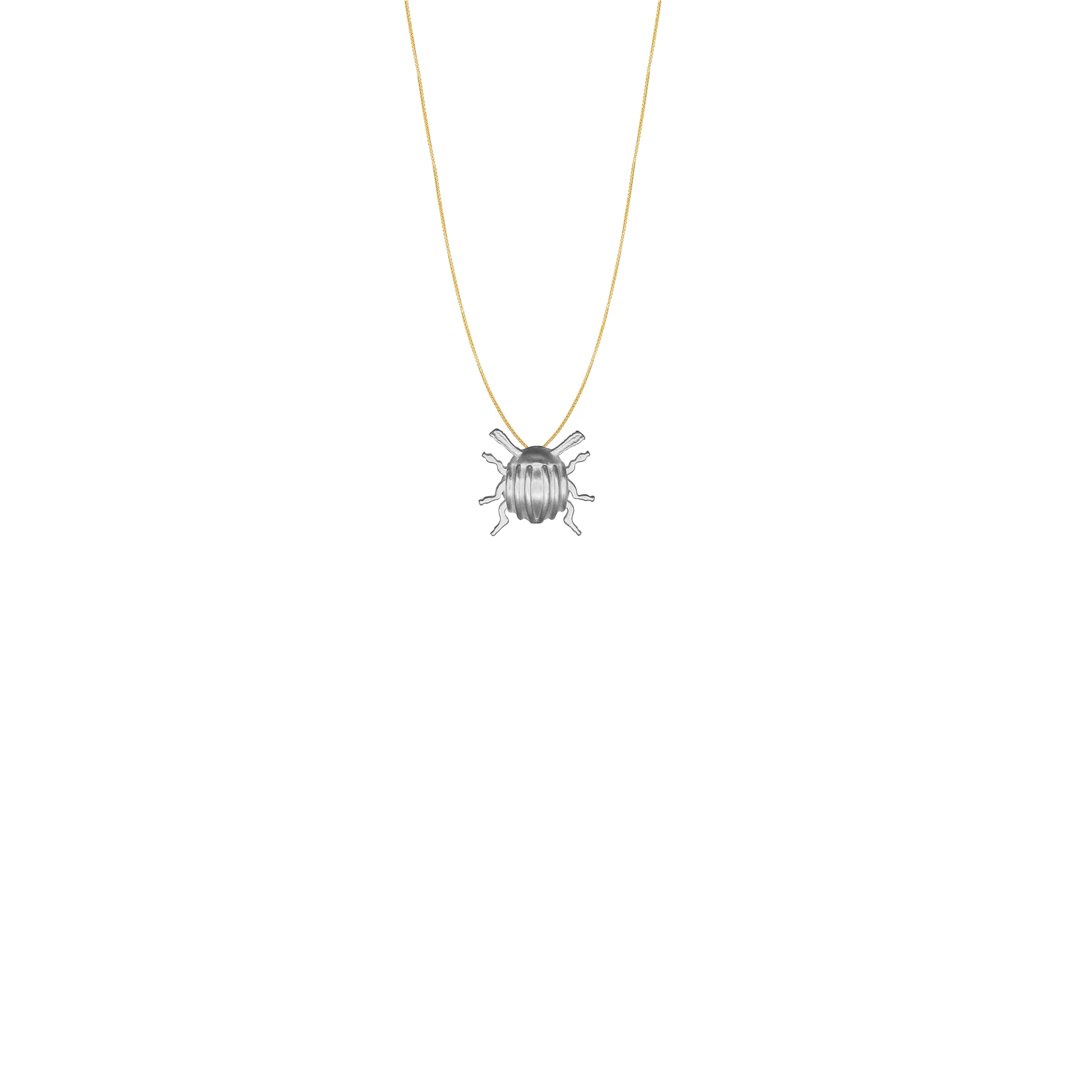 Tiny Beetle Silver Chain Chains d'Franciscojewelry 16" Gold Vermeil Box Chain 