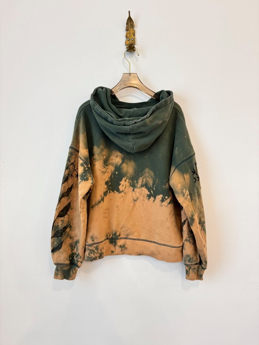 Crossed Branch Hoodie | Hand Painted (Reworked) - Made X Hudson