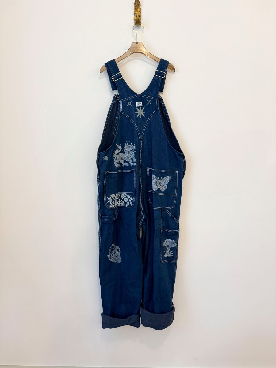 Farmer Overalls Mix Motif | Block Printed (Reworked) - Made X Hudson