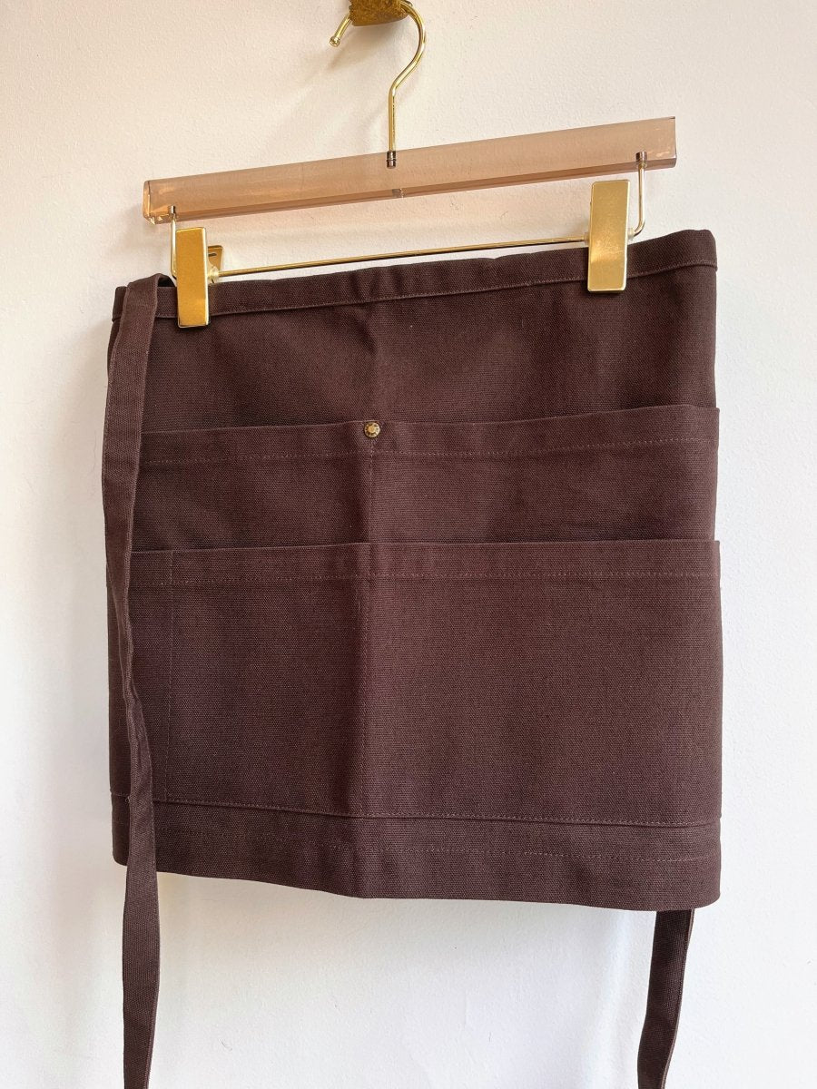 Utility Half - Apron in Peat Cotton Canvas - Made X Hudson