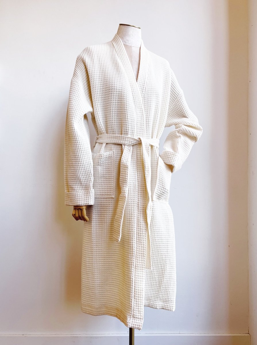 Organic Cotton Waffle Robe - Made X Hudson