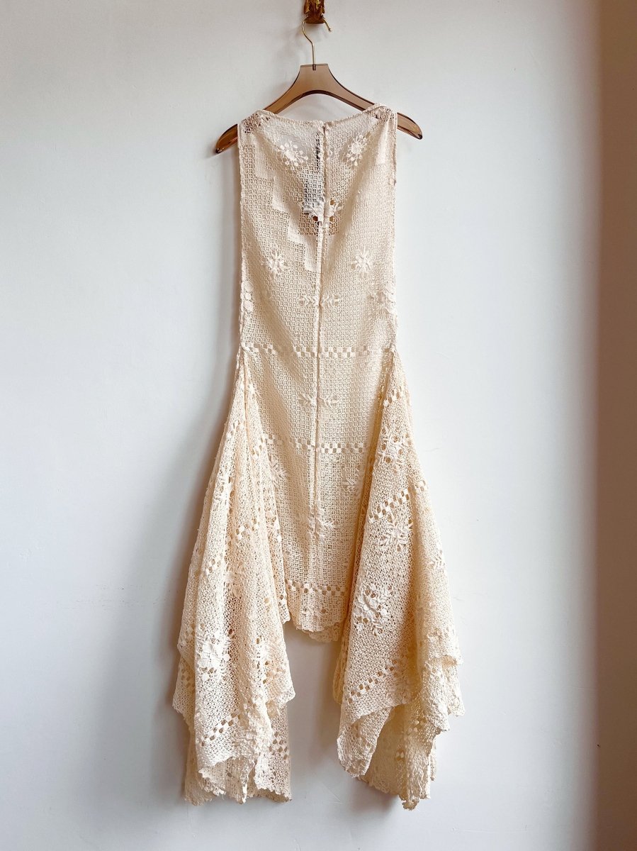 Zero - Waste Dress in Vintage Ivory Lace - Made X Hudson