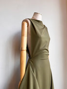 Zero - Waste Dress in Palmer Green Wool Blend - Made X Hudson