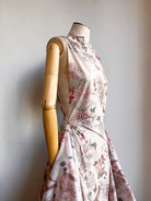 Zero - Waste Dress in Soft Haze Pheasant and Floral - Made X Hudson