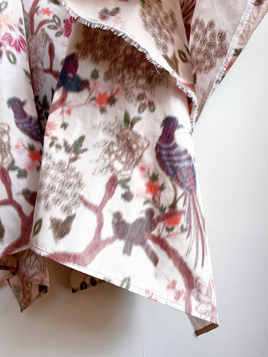 Zero - Waste Dress in Soft Haze Pheasant and Floral - Made X Hudson