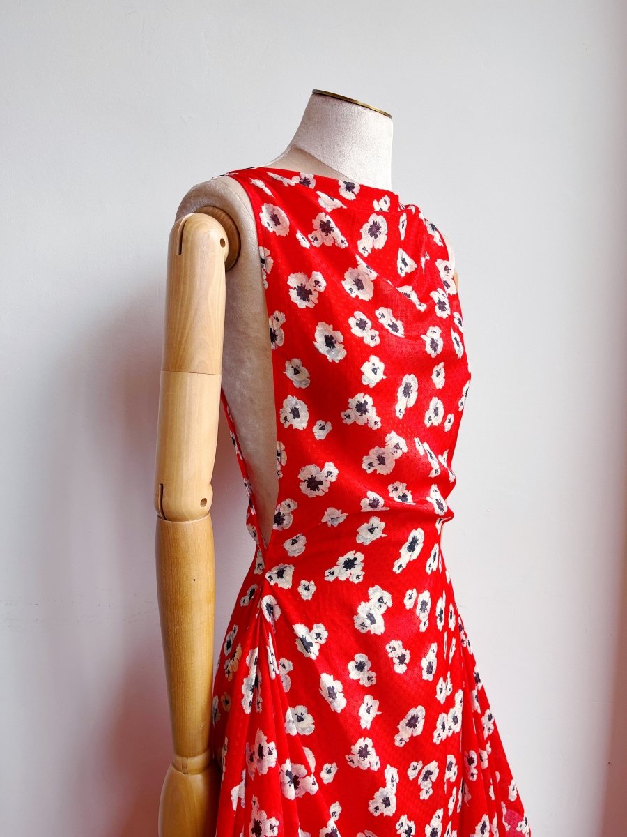 Zero - Waste Scarlet Falling Blossom Dress - Made X Hudson
