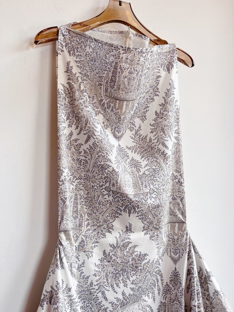 Zero Waste Dress In Tropical Palace Print Photo Inspiration