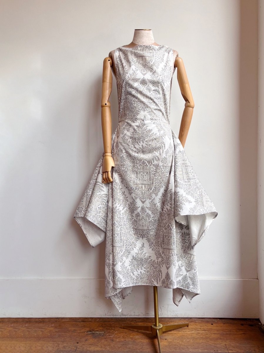 Zero - Waste Dress in Tropical Palace Print - Made X Hudson