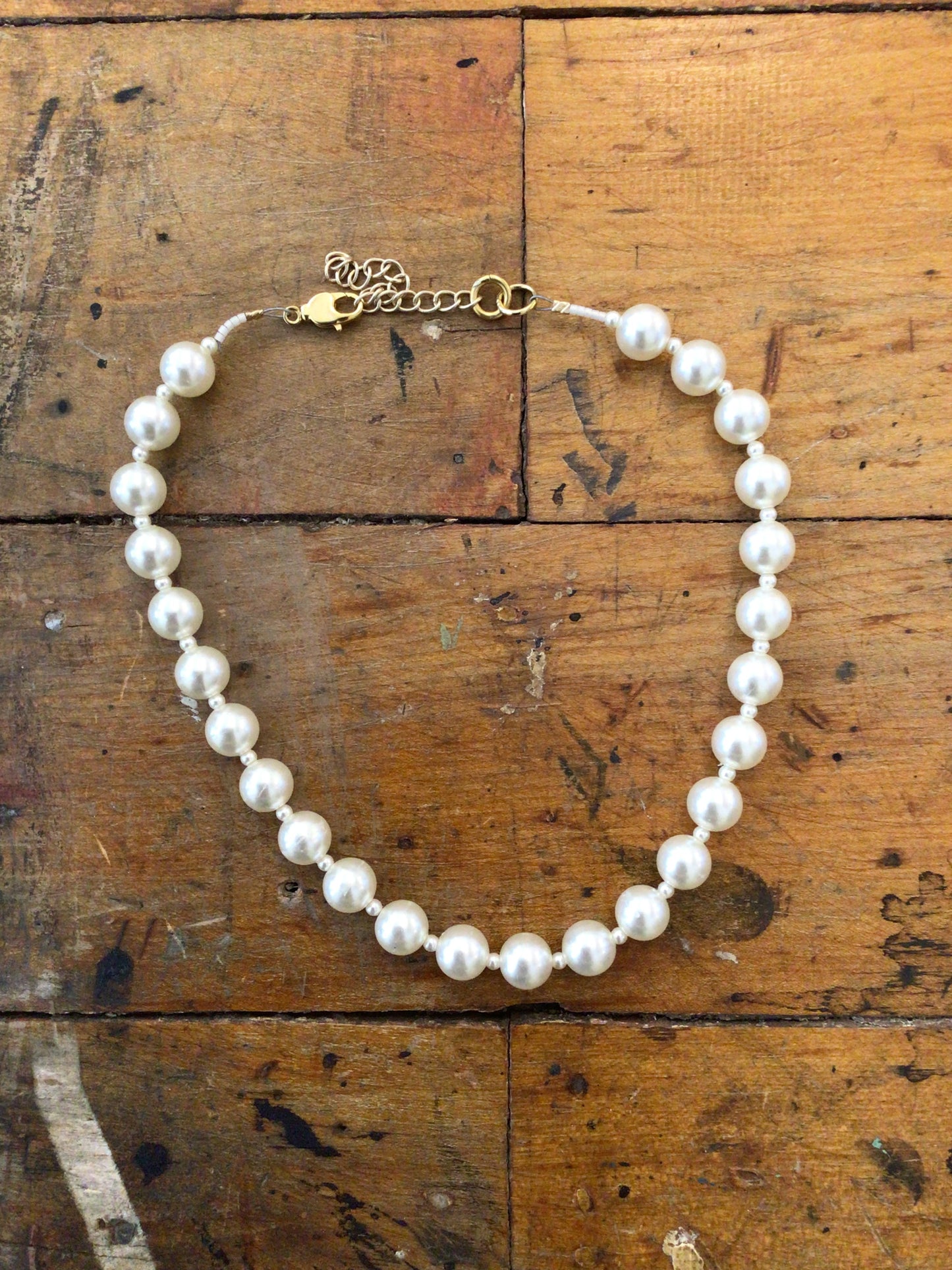 Vintage Re-Strung Faux Pearls (Reworked)