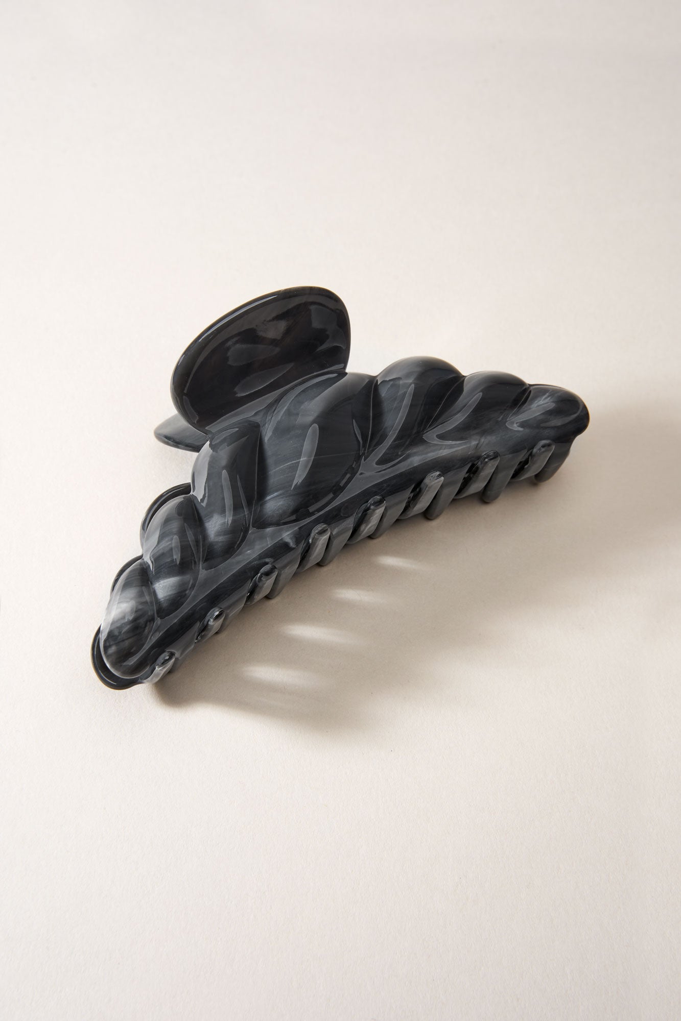 Croissant Hair Claw Clip | Black